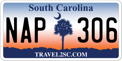 SC license plate NAP306