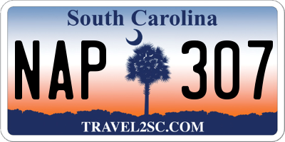 SC license plate NAP307