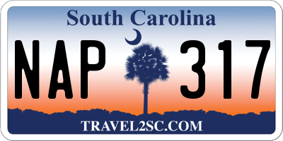 SC license plate NAP317