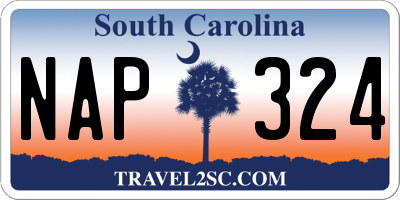 SC license plate NAP324