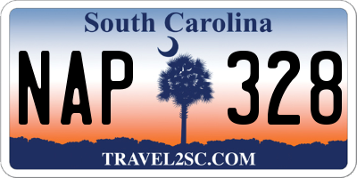 SC license plate NAP328