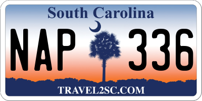 SC license plate NAP336