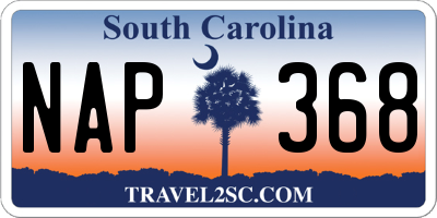 SC license plate NAP368
