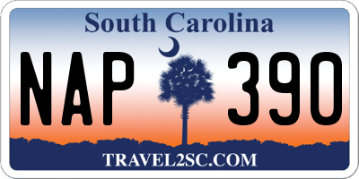 SC license plate NAP390