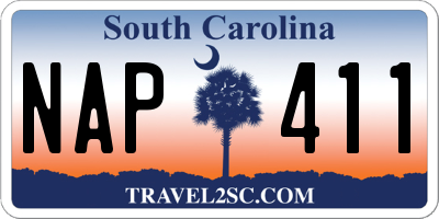 SC license plate NAP411