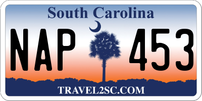 SC license plate NAP453
