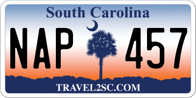 SC license plate NAP457