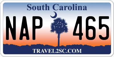 SC license plate NAP465
