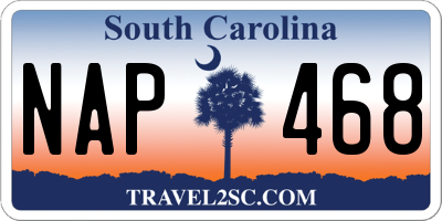 SC license plate NAP468