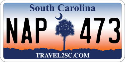 SC license plate NAP473