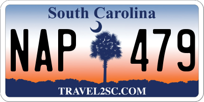 SC license plate NAP479