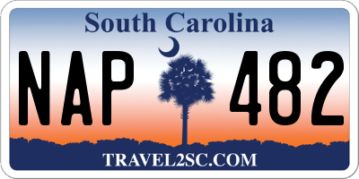 SC license plate NAP482