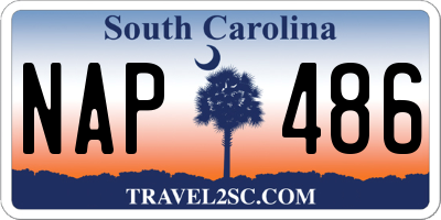 SC license plate NAP486