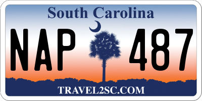 SC license plate NAP487