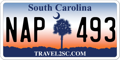 SC license plate NAP493