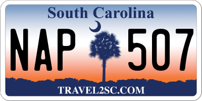 SC license plate NAP507