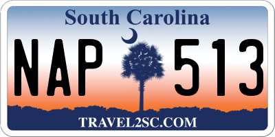 SC license plate NAP513