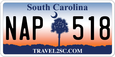 SC license plate NAP518