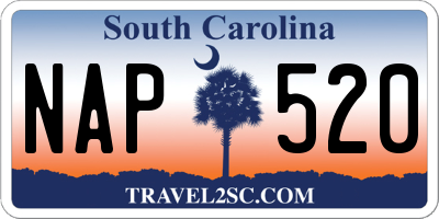 SC license plate NAP520