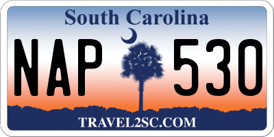 SC license plate NAP530