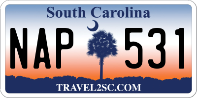 SC license plate NAP531