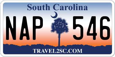SC license plate NAP546