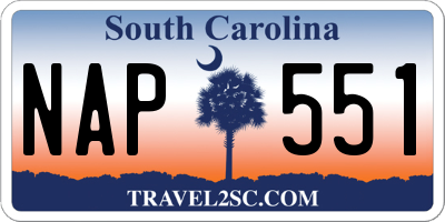 SC license plate NAP551