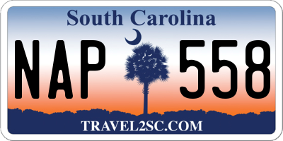 SC license plate NAP558