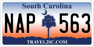 SC license plate NAP563