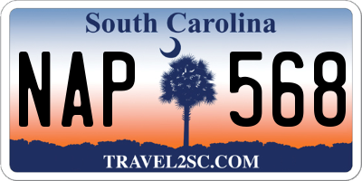 SC license plate NAP568