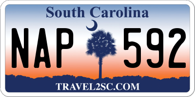 SC license plate NAP592