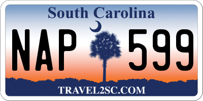 SC license plate NAP599