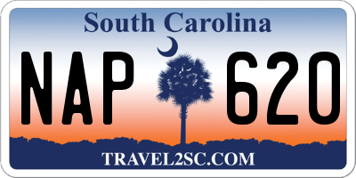 SC license plate NAP620