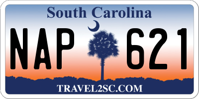 SC license plate NAP621