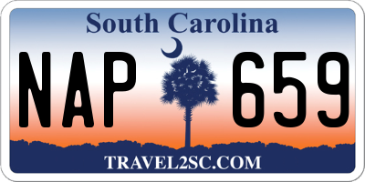 SC license plate NAP659