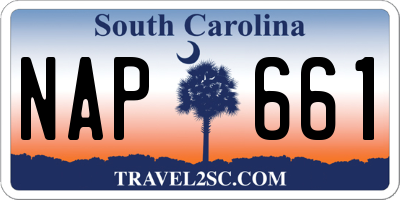 SC license plate NAP661