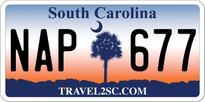 SC license plate NAP677