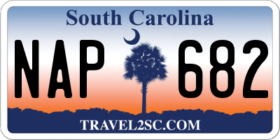 SC license plate NAP682