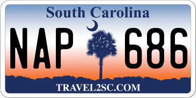 SC license plate NAP686