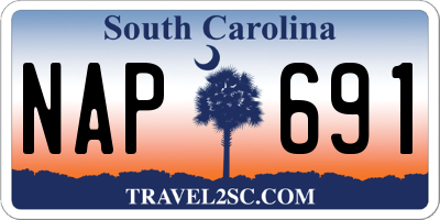 SC license plate NAP691