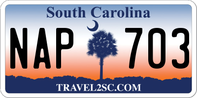 SC license plate NAP703