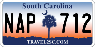 SC license plate NAP712