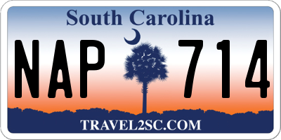 SC license plate NAP714