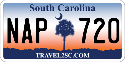 SC license plate NAP720