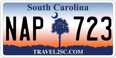 SC license plate NAP723
