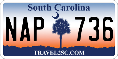 SC license plate NAP736