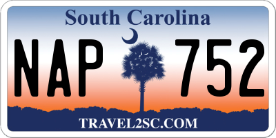 SC license plate NAP752