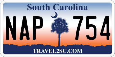SC license plate NAP754