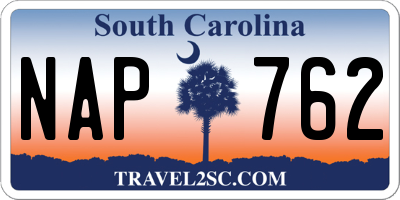 SC license plate NAP762