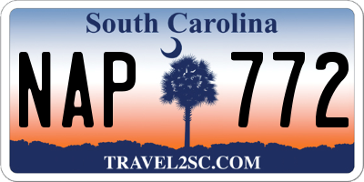 SC license plate NAP772